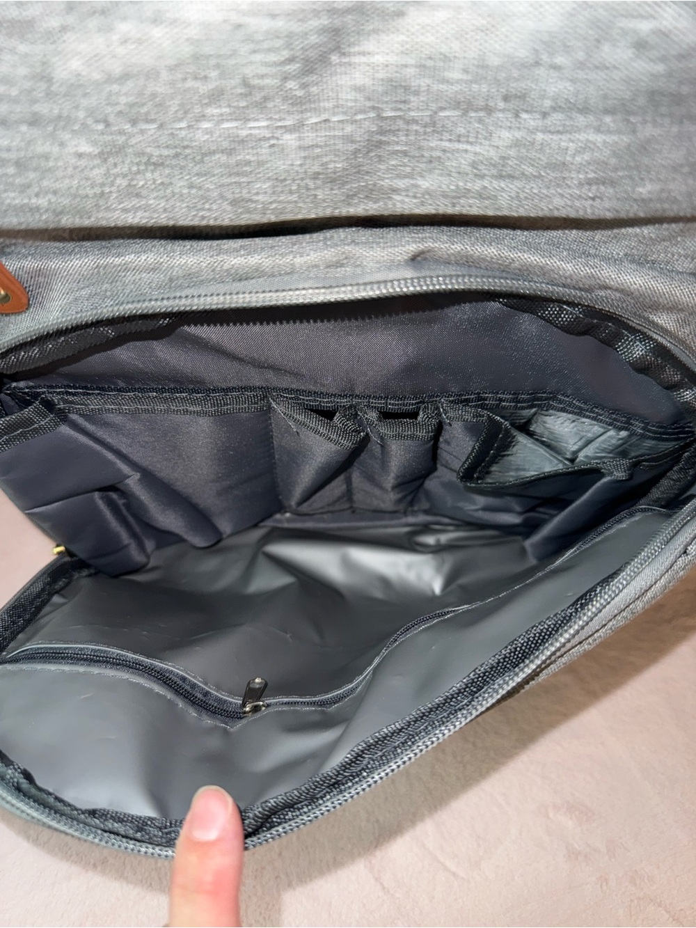 Brand New Good Mum Diaper Bag Backpack with Changing Station Grey Multifunction - Picture 2 of 4